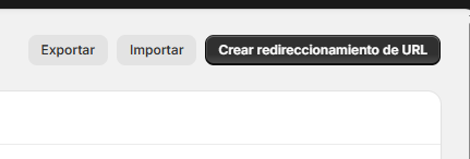 Redirecciones para Shopify