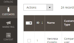 clientes magento